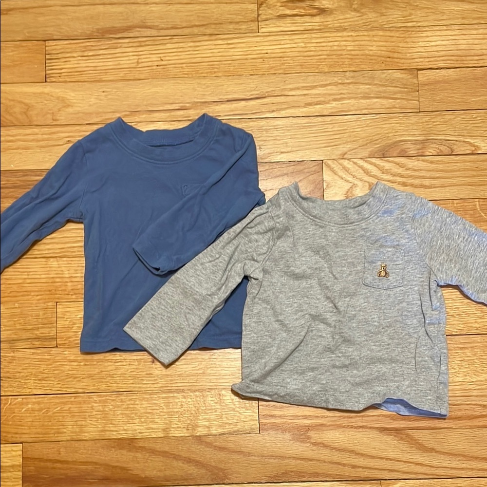 Baby Gap Long Sleeve Shirts - Blue and Gray